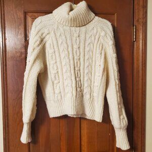 Medium | A New Day Chunky Ivory Turtleneck Sweater
